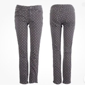 J.crew diamond print ankle jeans 25